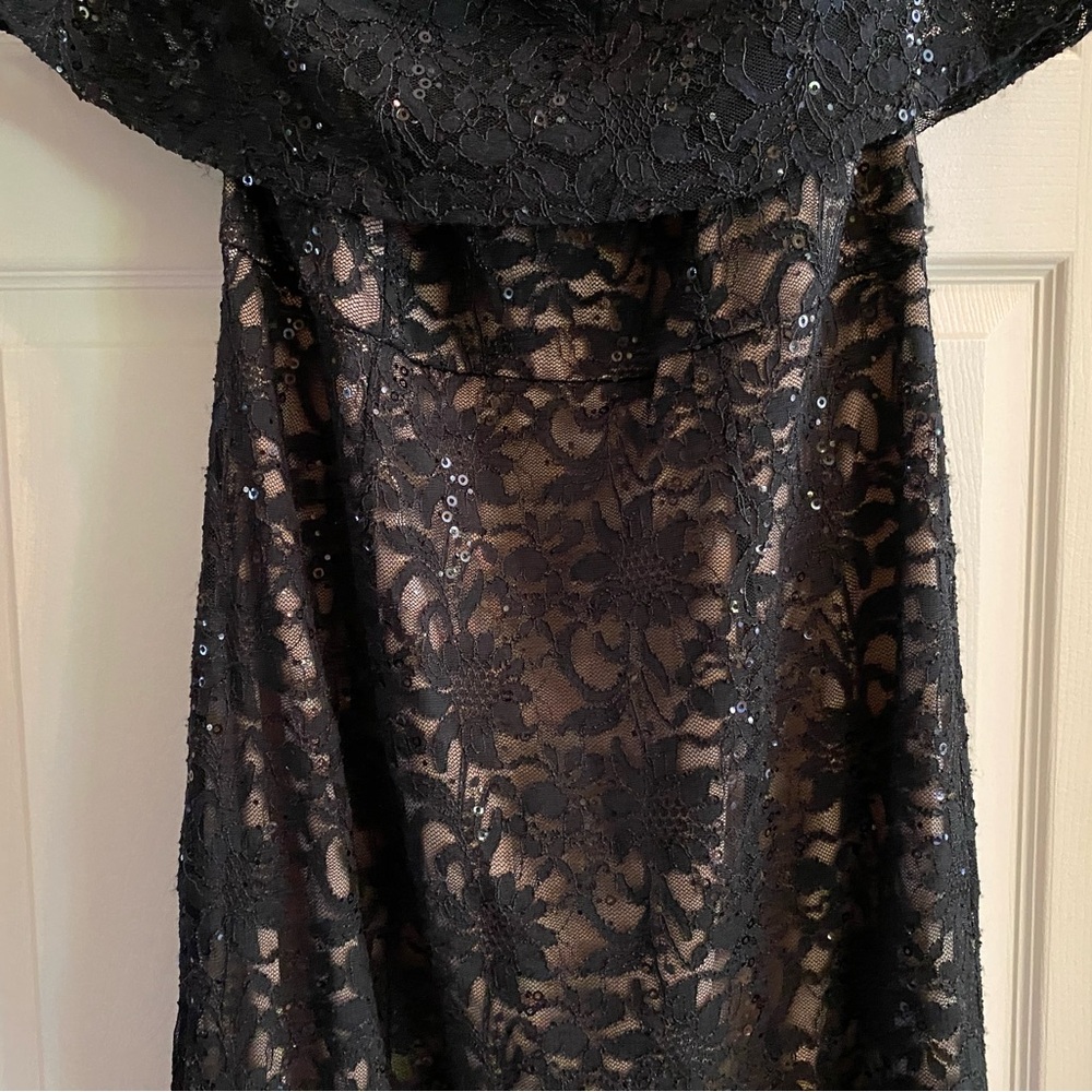 Chic Black Lace Maxi Dress - Picture 12 of 16